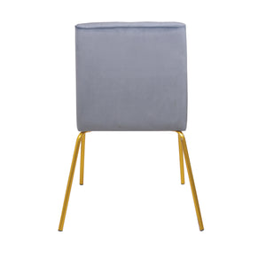 Set Da 2,Sedia Petit Velluto Grigia