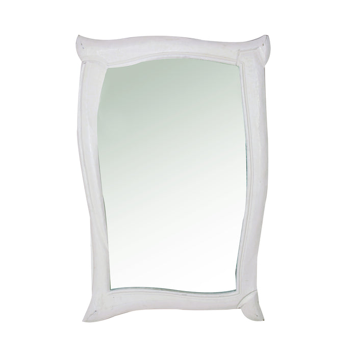 Set Da 2,Specchio Radius Small Bianco 90 