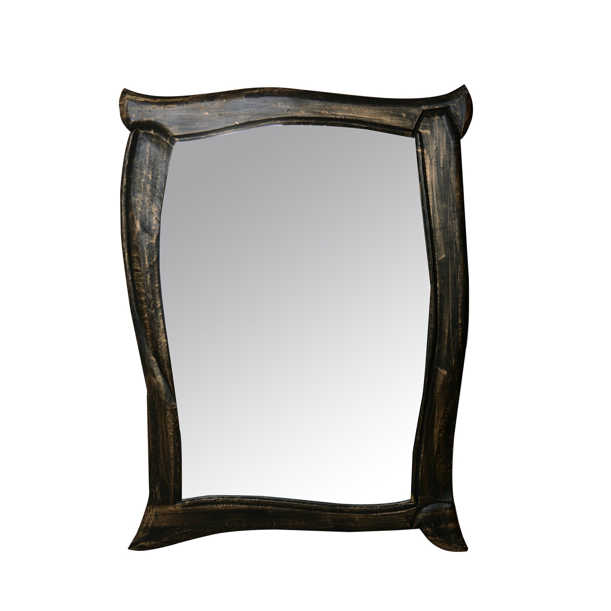 Specchio Radius Oro    Nero 120