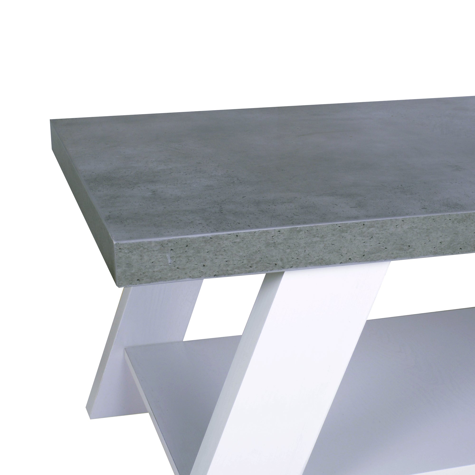 Tavolino Target Cemento Bianco 