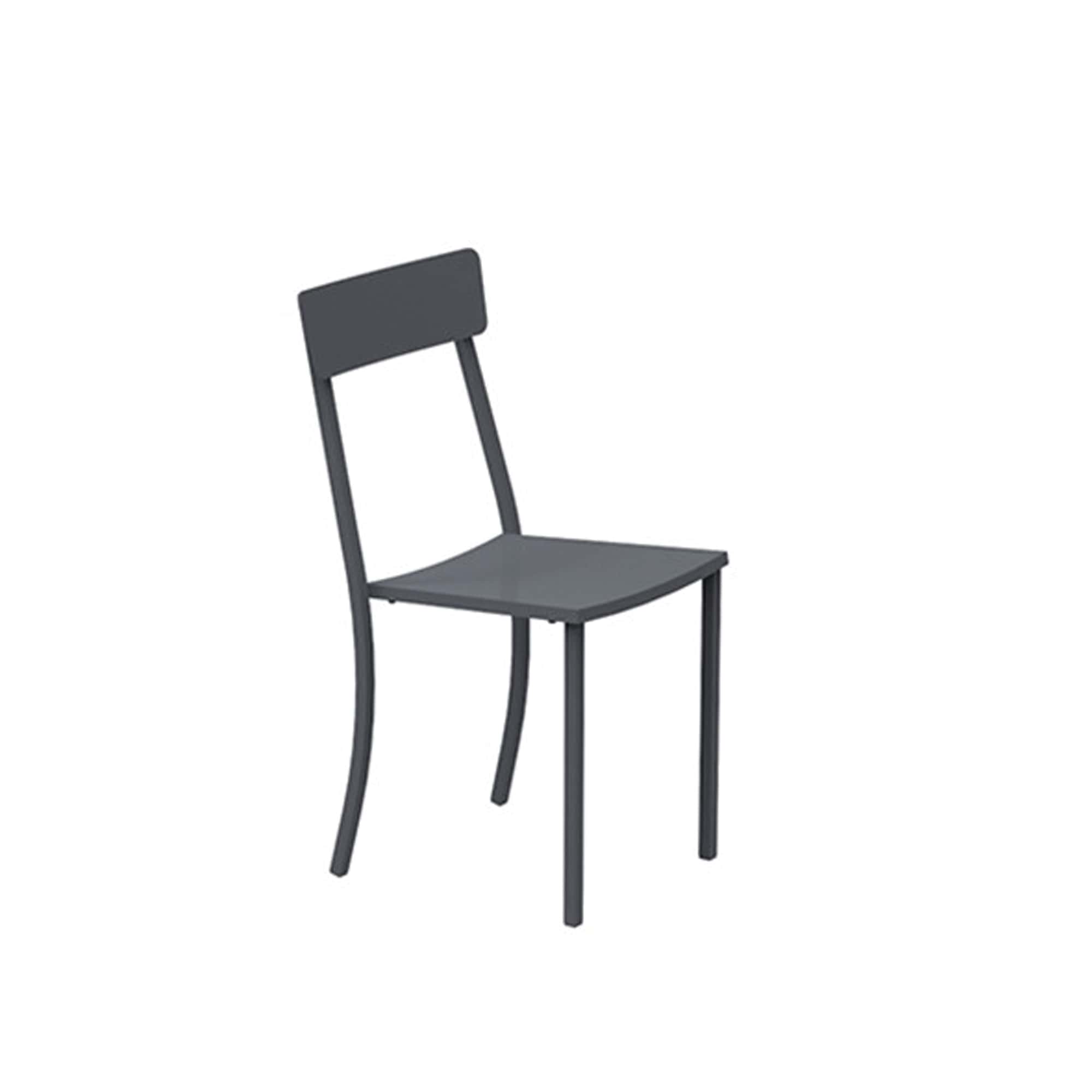 Set Da 4, Sedia Canada Grigio Antico Impilabile