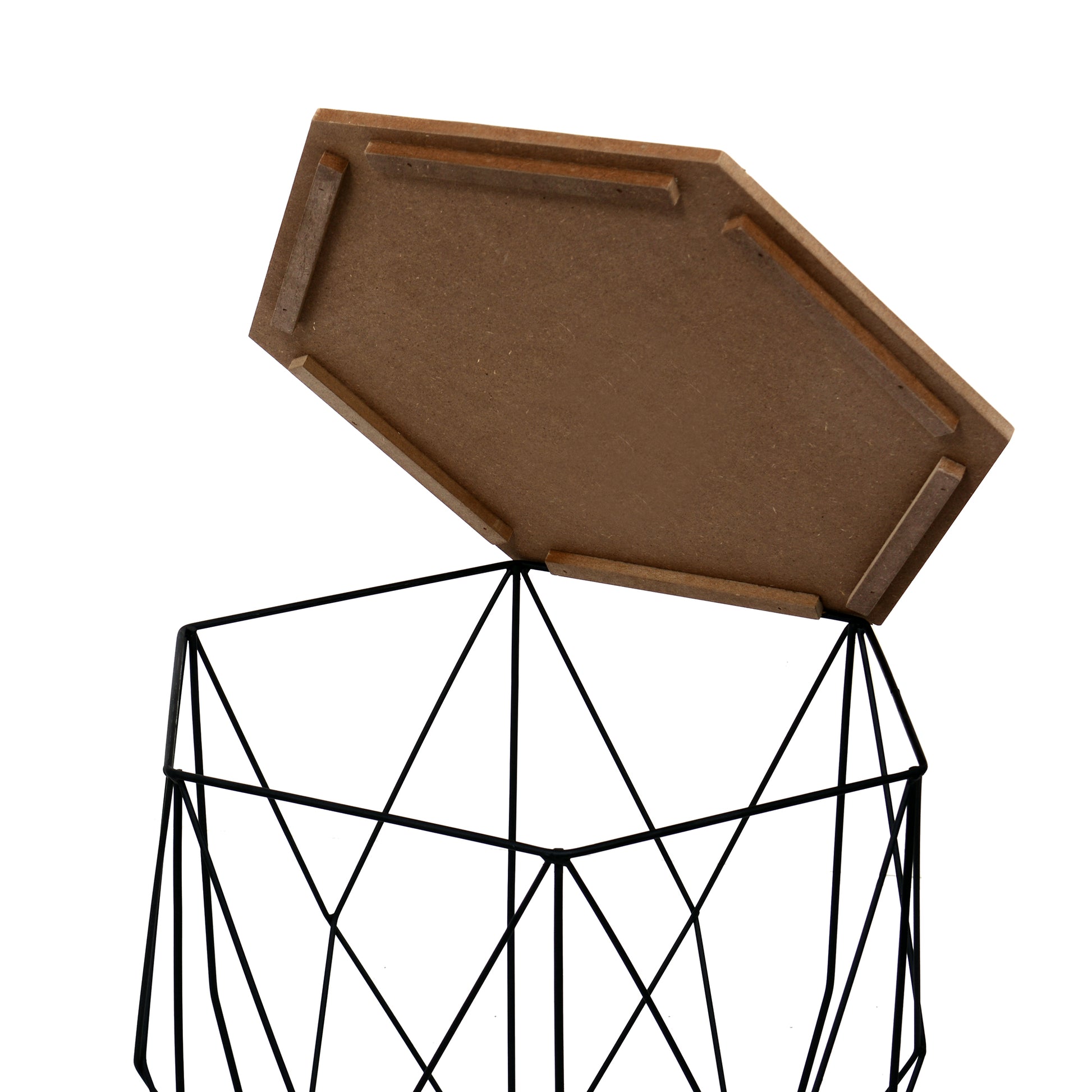 Set 2 Tavolini Prism Rovere Nero