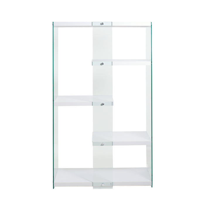 Libreria Bernie Bianca / Vetro Laterale