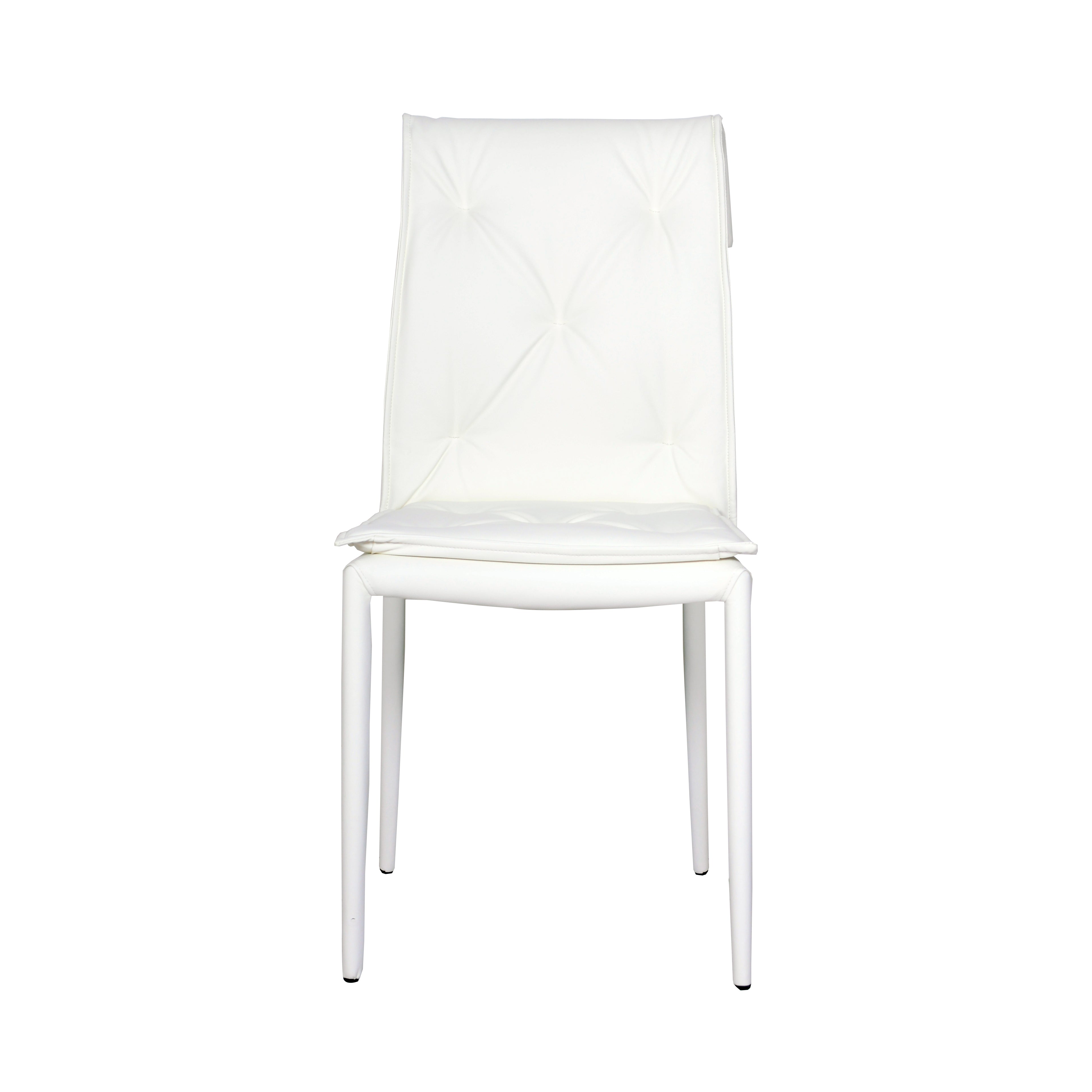 Set Da 4,Sedia Limo Similpelle Bianca