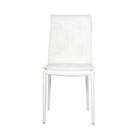 Set Da 4,Sedia Limo Similpelle Bianca