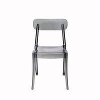 Set Da 4,Sedia Fly Metacrilato Fumo 