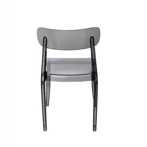 Set Da 4,Sedia Fly Metacrilato Fumo 