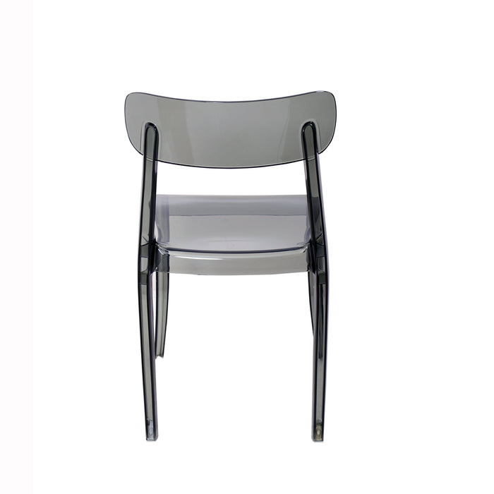 Set Da 4,Sedia Fly Metacrilato Fumo 