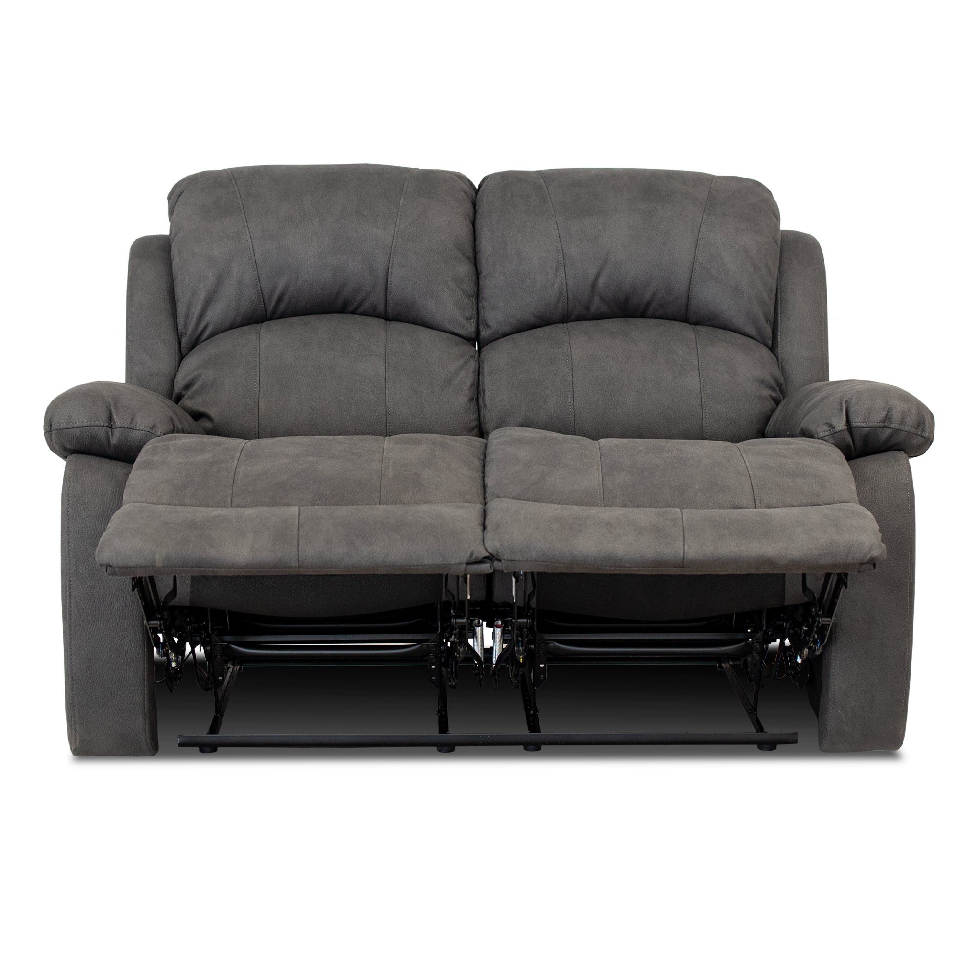 Divano Recl. Cross 3+2 Man. Nabuk Grigio