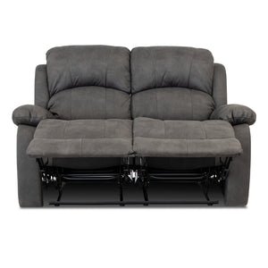 Divano Recl. Cross 3+2 Man. Nabuk Grigio