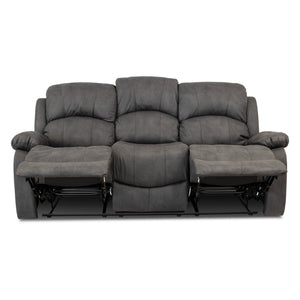 Divano Recl. Cross 3+2 Man. Nabuk Grigio