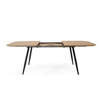 Tavolo Marble Allungabile Rovere/Nero