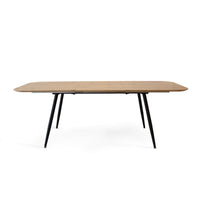 Tavolo Marble Allungabile Rovere/Nero