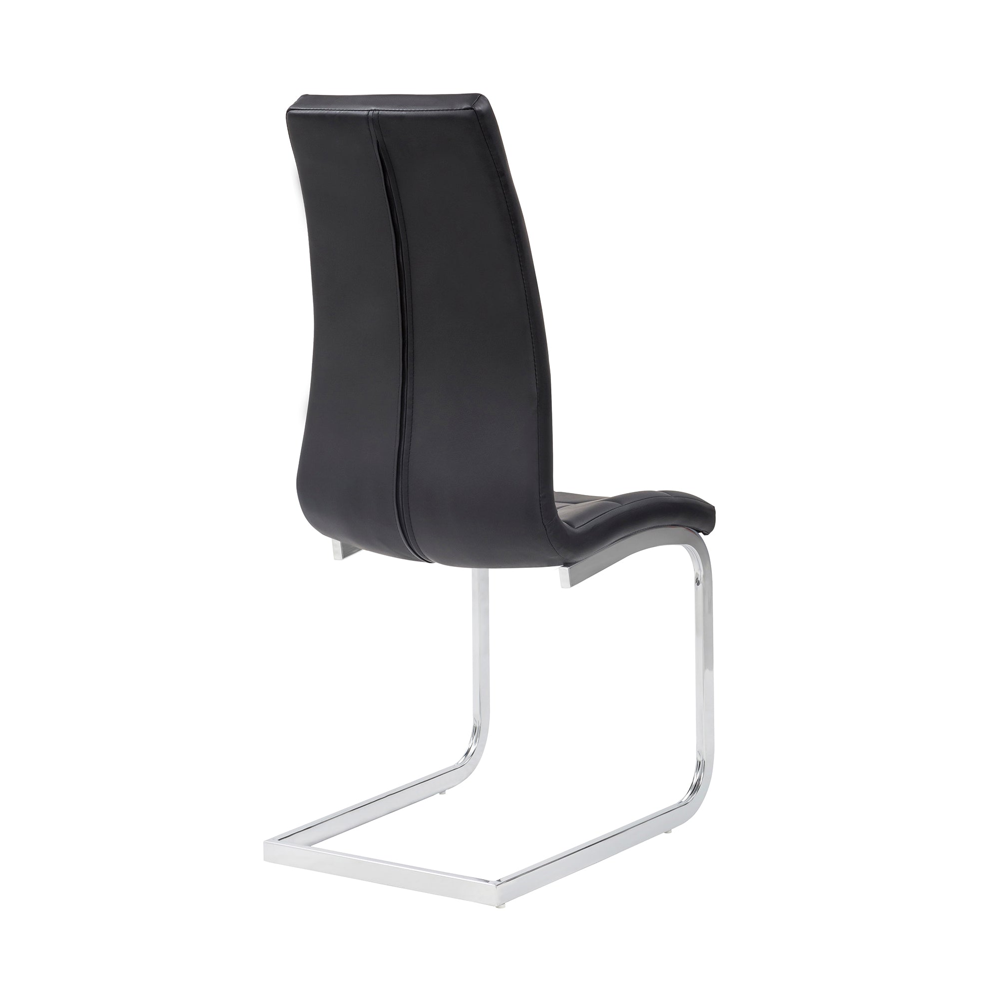 Set Da 4, Sedia New Sohl Nera  Similpelle 