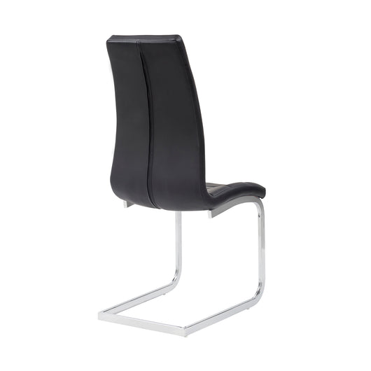 Set Da 4, Sedia New Sohl Nera  Similpelle 