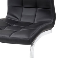 Set Da 4, Sedia New Sohl Nera  Similpelle 