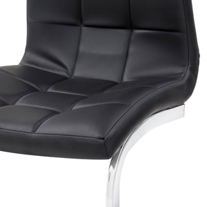 Set Da 4, Sedia New Sohl Nera  Similpelle 