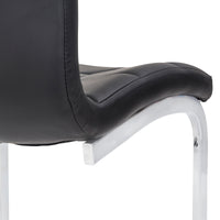 Set Da 4, Sedia New Sohl Nera  Similpelle 