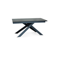 Tavolo Georgia Nero/Oro Effetto Marmo C/Vene Oro