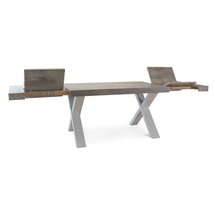 Tavolo Xilon Cemento 180/260*90*76 Gambe Antracite