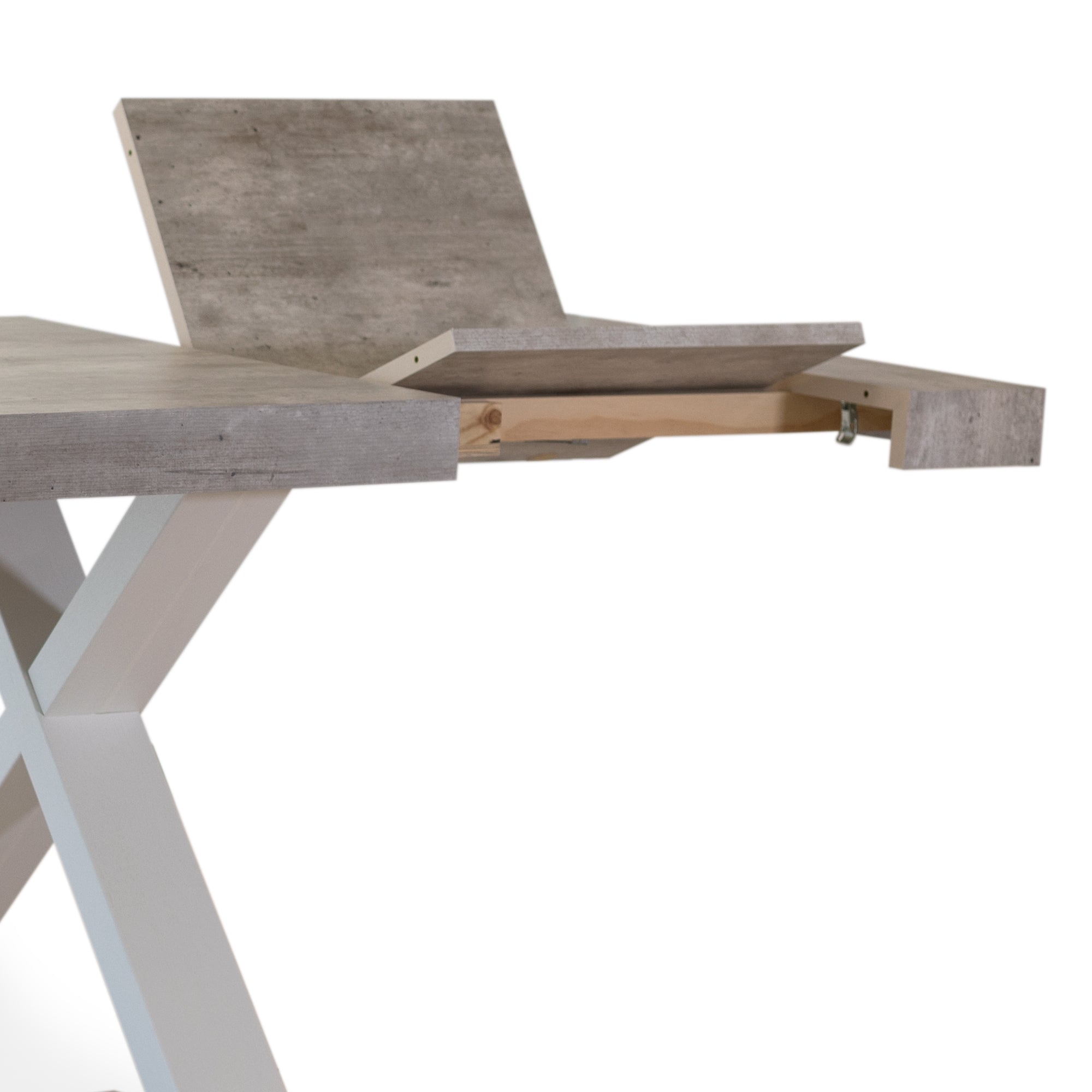 Tavolo Xilon Cemento 180/260*90*76 Gambe Antracite