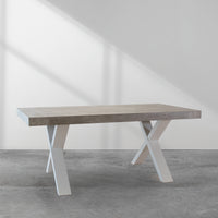 Tavolo Xilon Cemento 180/260*90*76 Gambe Antracite