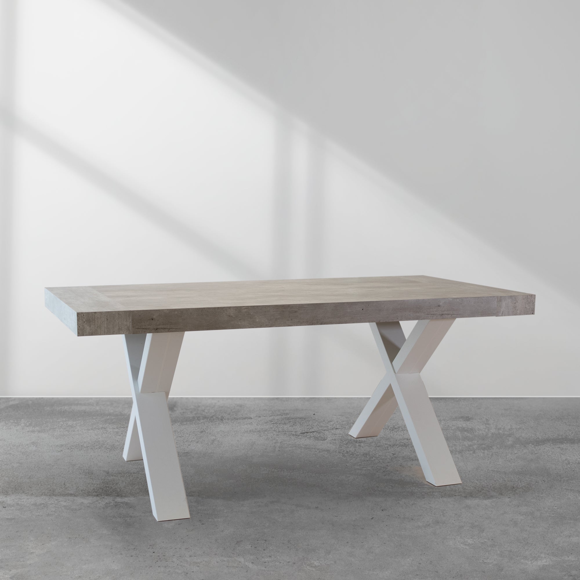 Tavolo Xilon Cemento 180/260*90*76 Gambe Antracite