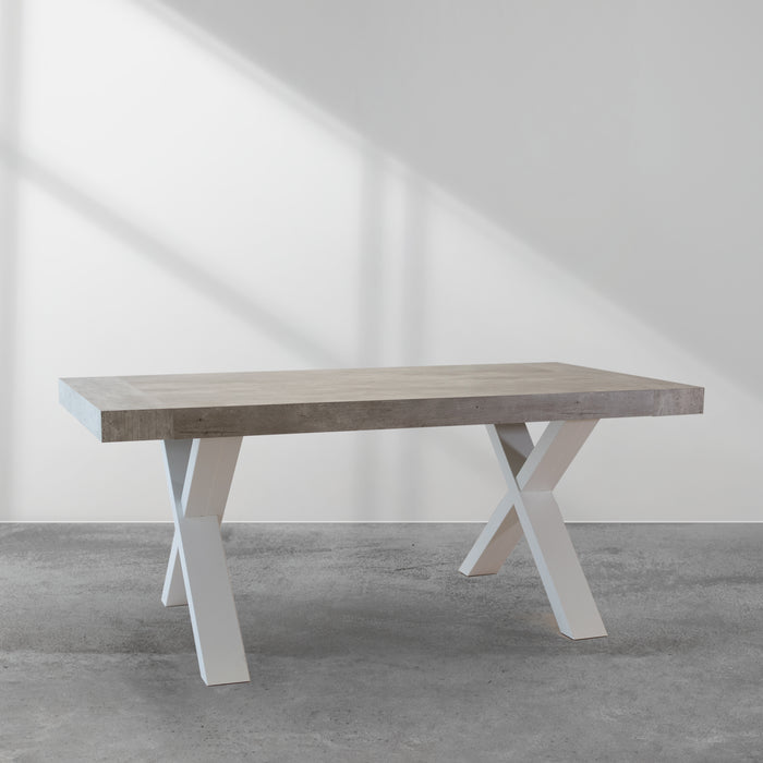 Tavolo Xilon Cemento 180/260*90*76 Gambe Antracite