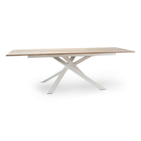 Tavolo Giove Cemento / Bianco  180/240*90*76