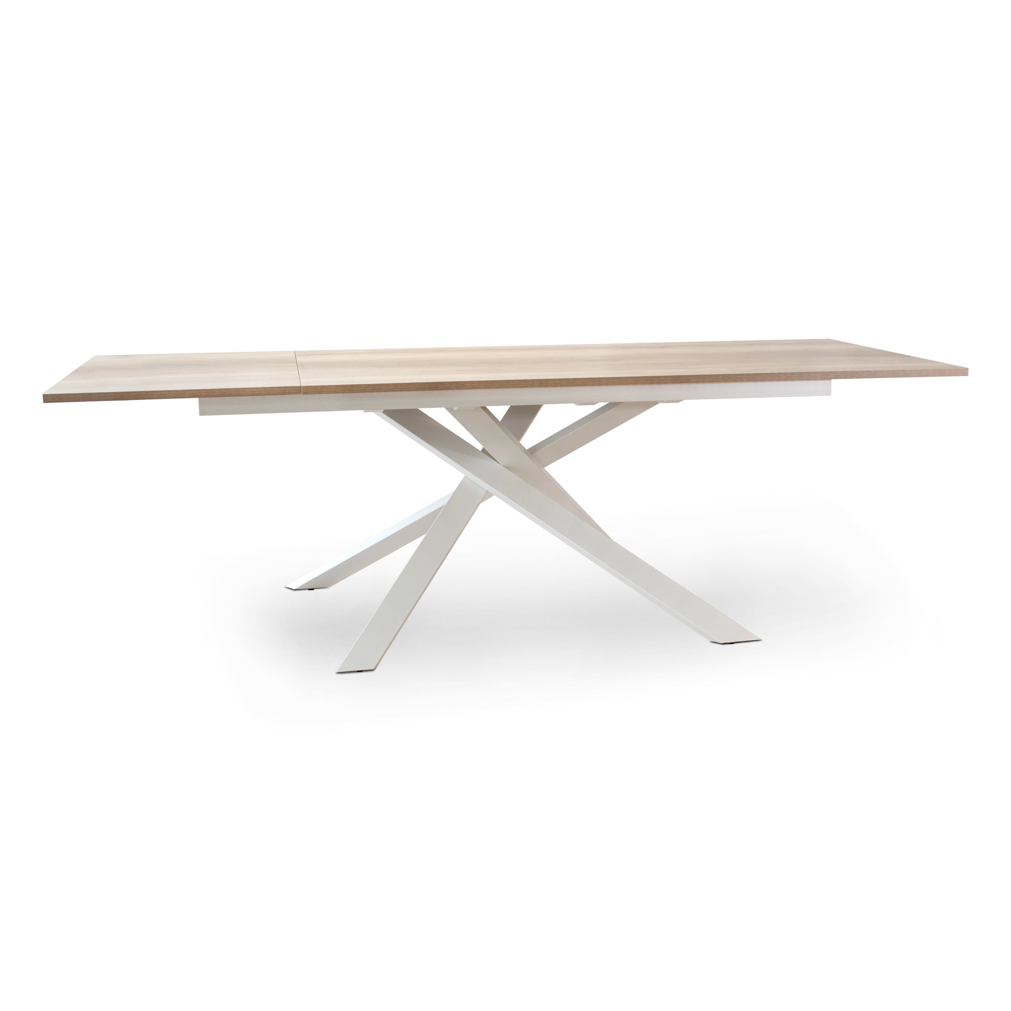 Tavolo Giove Cemento / Bianco  180/240*90*76