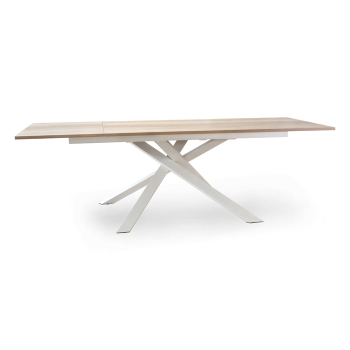 Tavolo Giove Cemento / Bianco  180/240*90*76