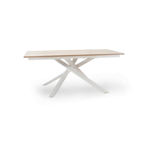 Tavolo Giove Cemento / Bianco  180/240*90*76