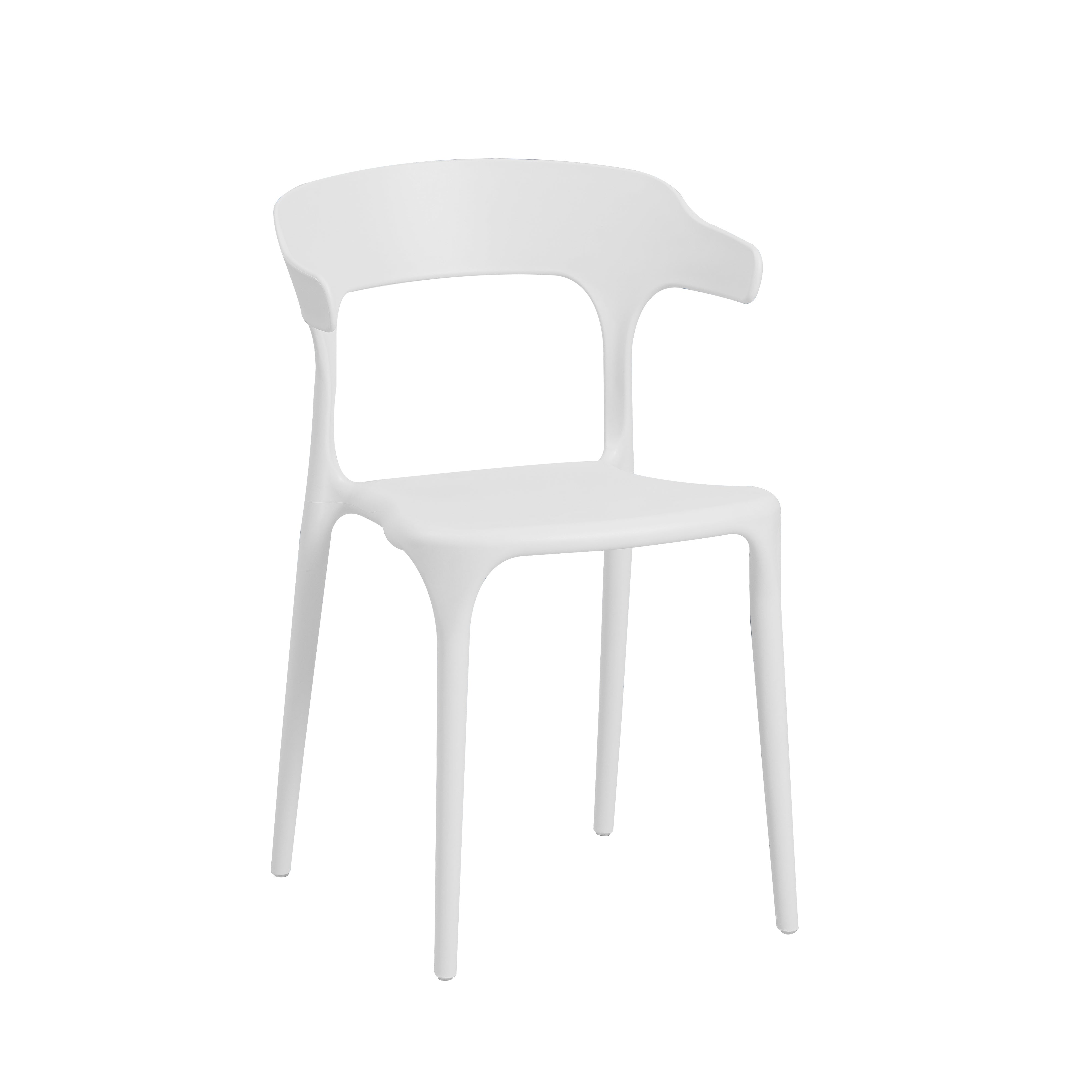 Sedia Zen In Polipropilene Bianca