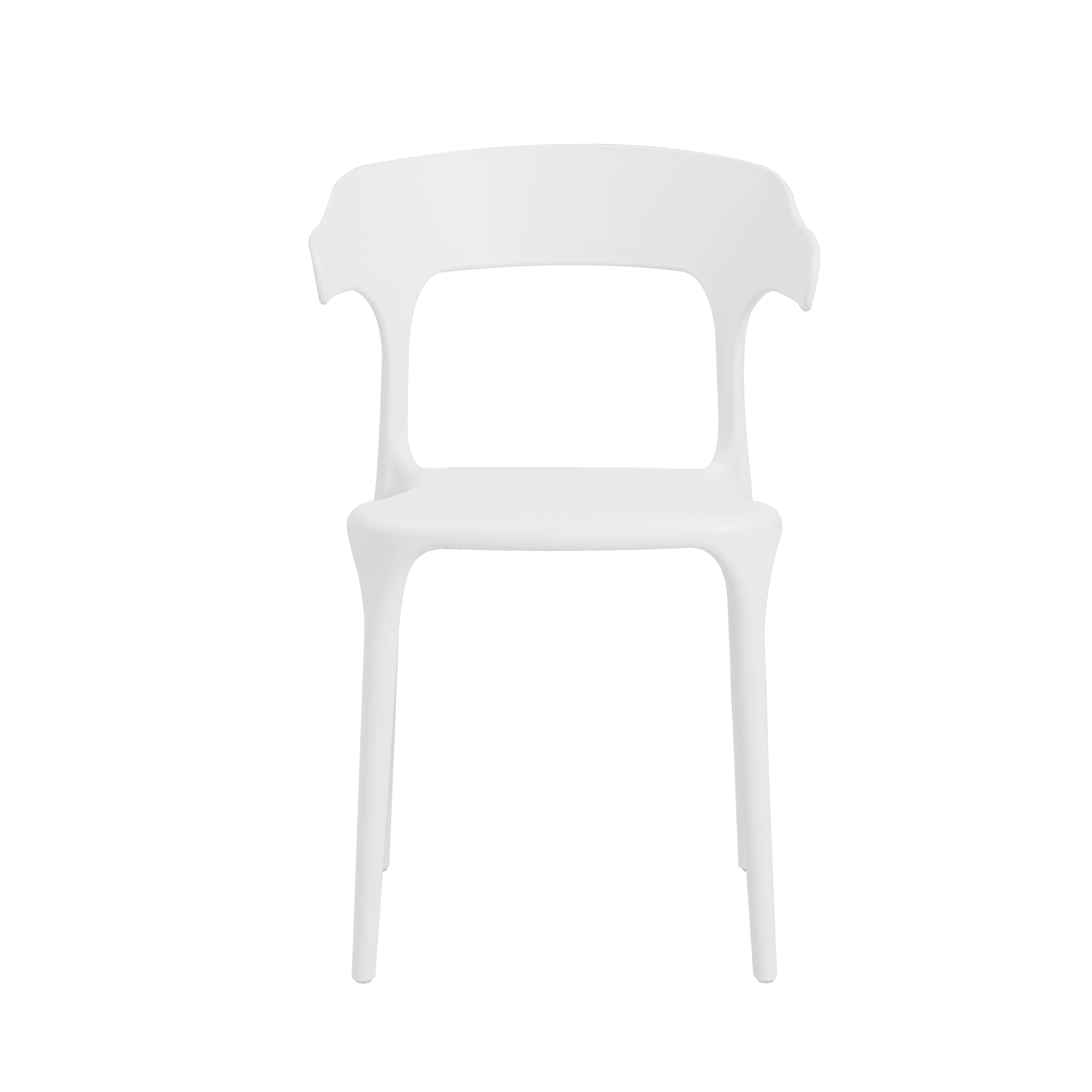 Sedia Zen In Polipropilene Bianca