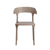 Sedia Zen In Polipropilene Tortora