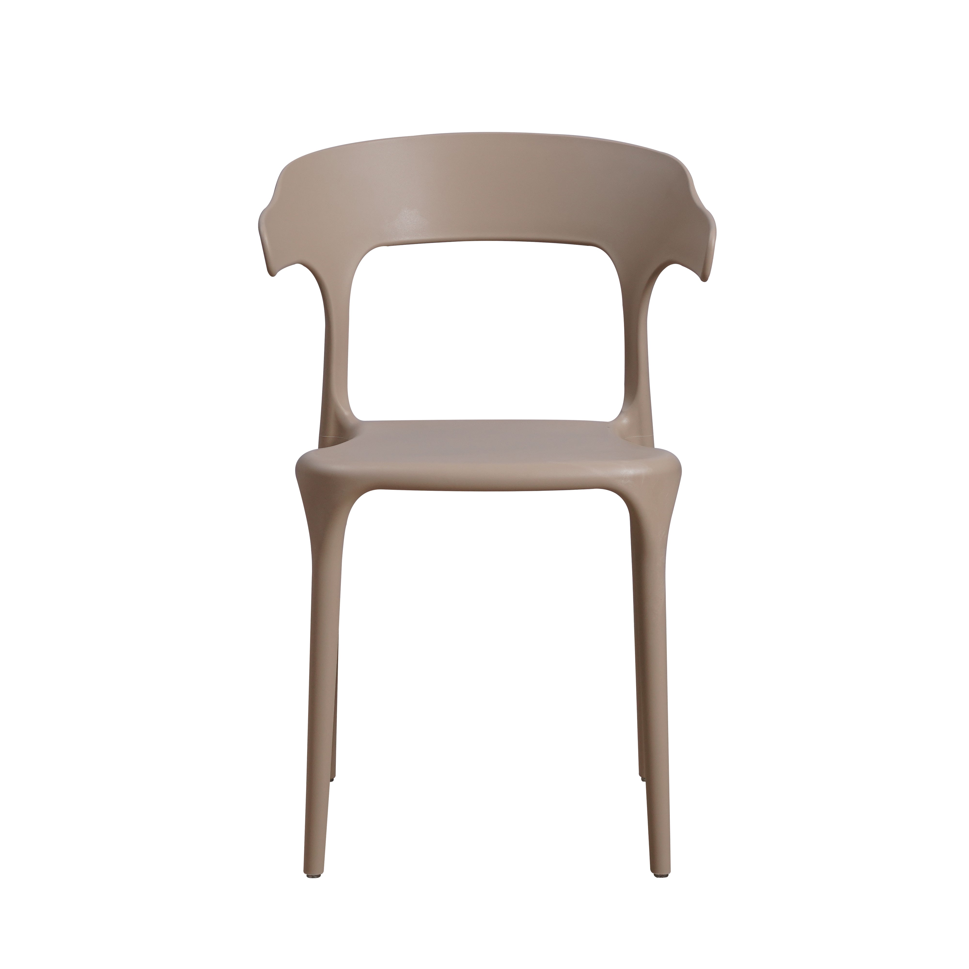 Sedia Zen In Polipropilene Tortora