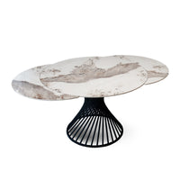 Tavolo Arizona Effetto Marmo Luxury Lucido