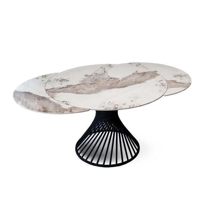 Tavolo Arizona Effetto Marmo Luxury Lucido