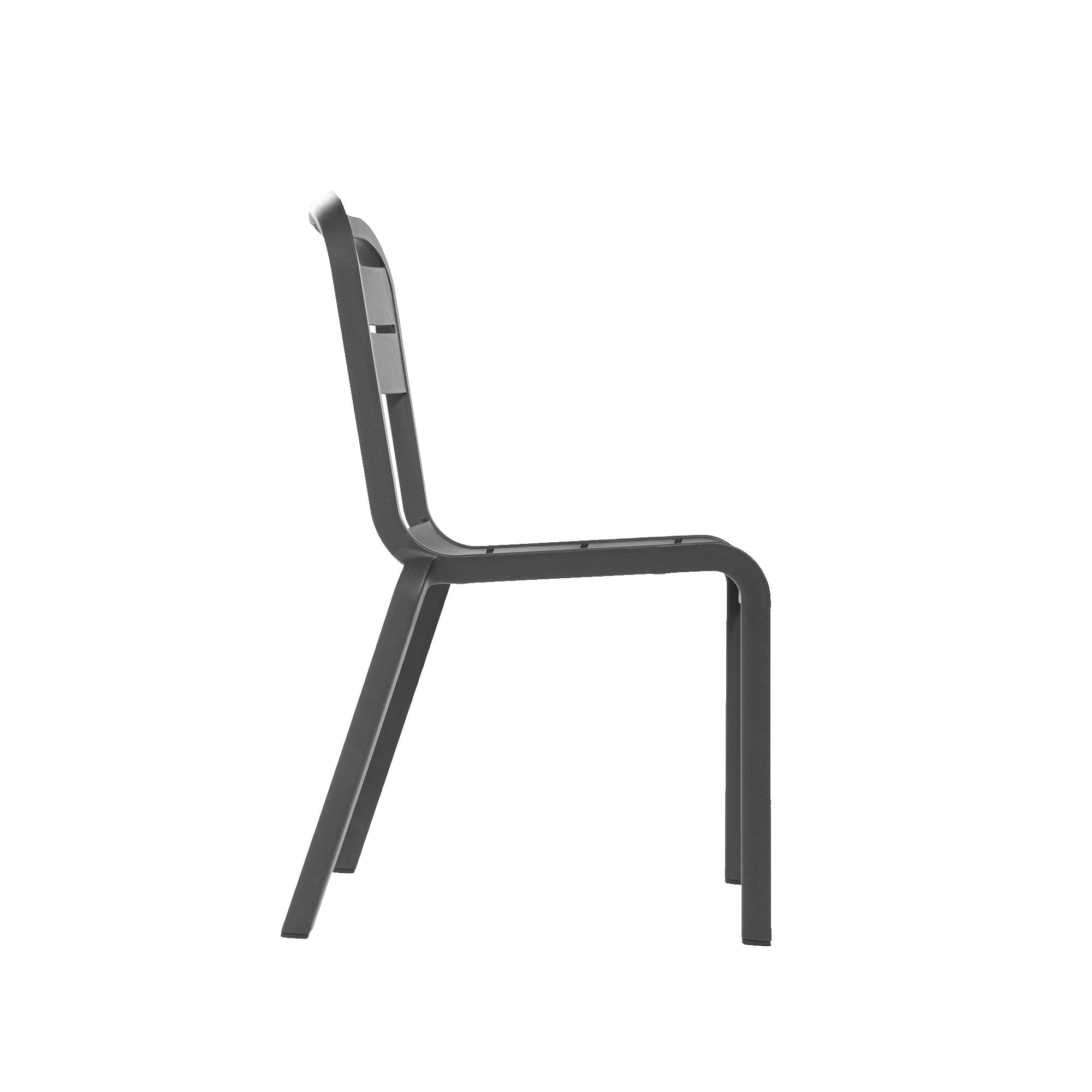 Set Da 4, Sedia Yard Polipropilene Antracite Impilabile