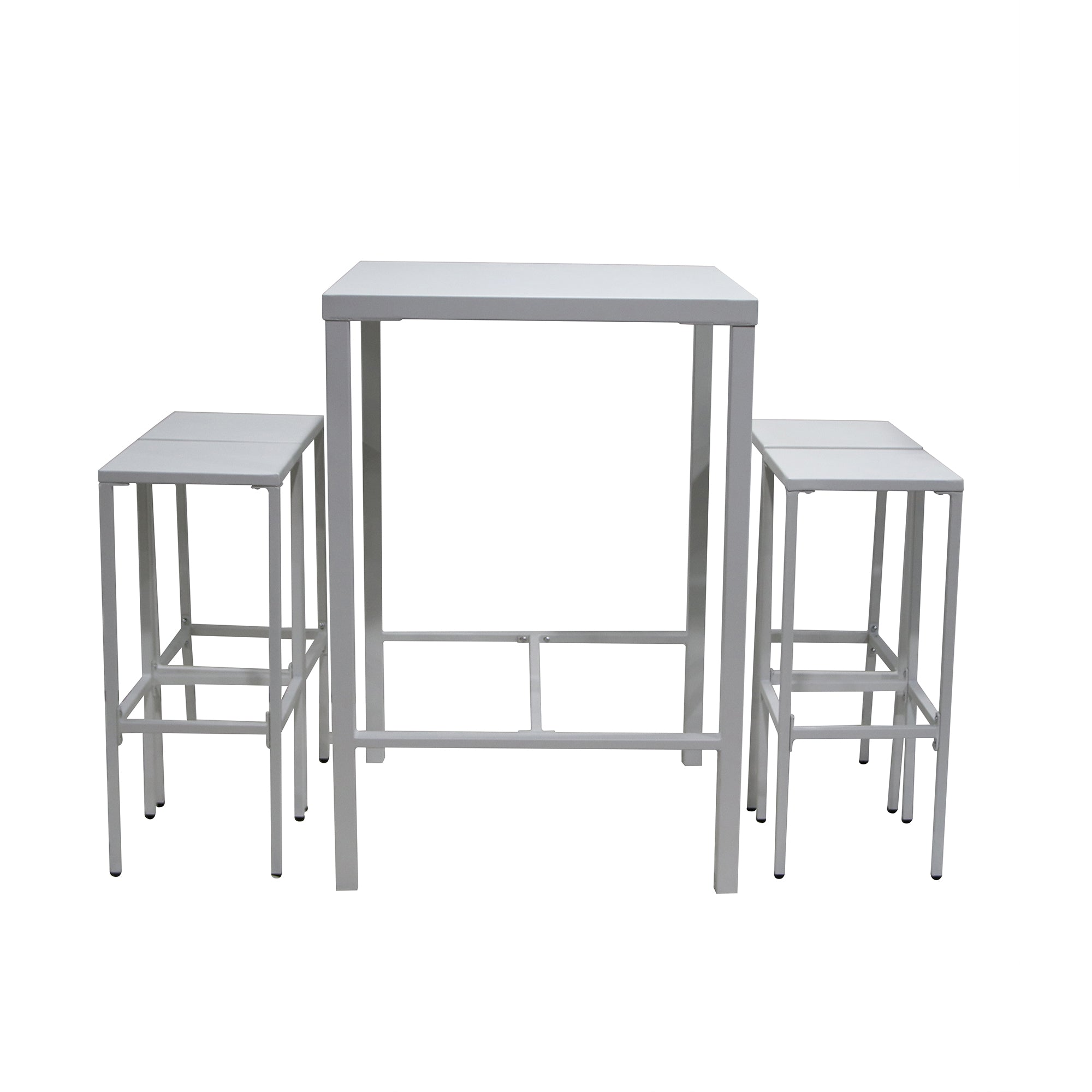 Set Utility Snack Tavolo+4 Sgabelli Bianco