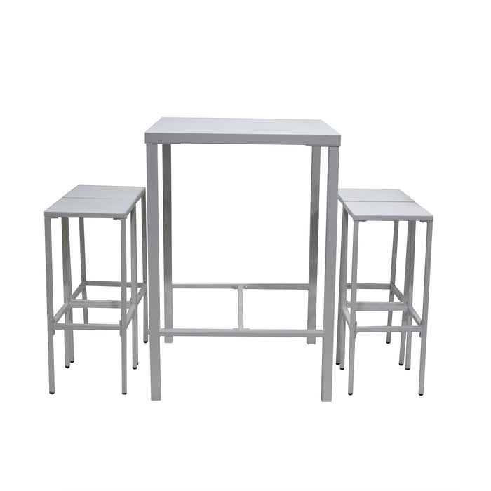 Set Utility Snack Tavolo+4 Sgabelli Bianco