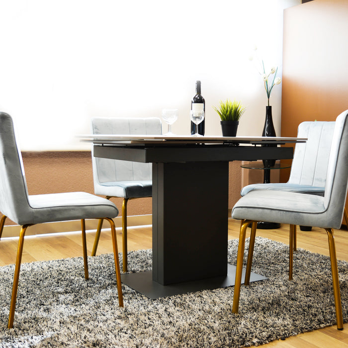 Tavolo Alabama Grigio Effetto Marmo