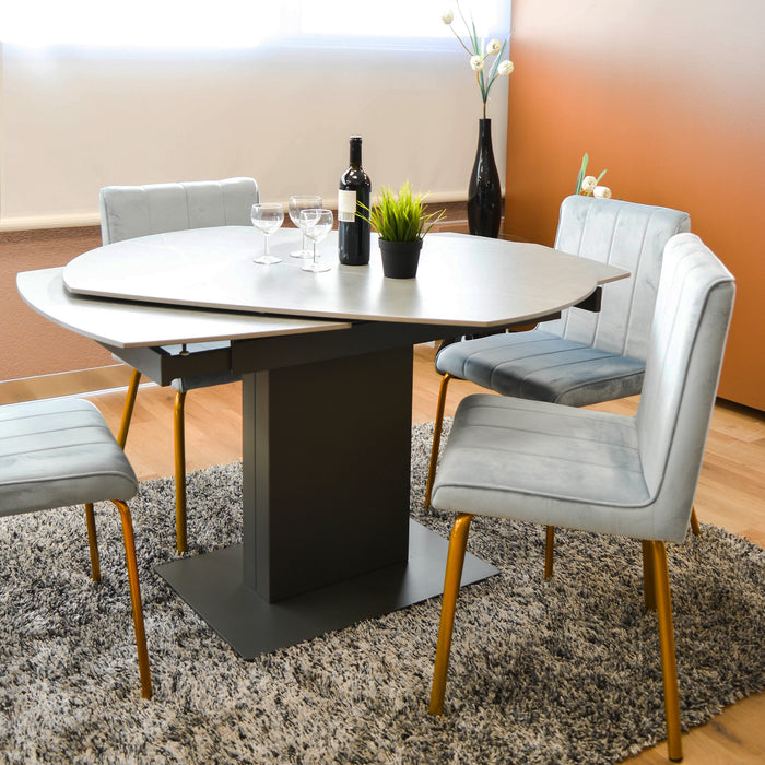 Tavolo Alabama Grigio Effetto Marmo