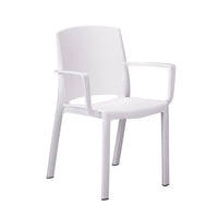 Poltrona Valery Polipropilene Bianca