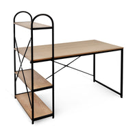 Scrivania Ucla Con Ripiani Rovere