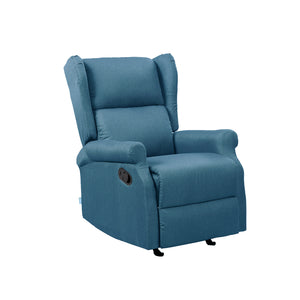 Poltrona Relax Bergere Arlette A Blue Tess.
