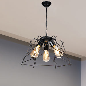 Lampada Da Soffitto Imagine Nera C/3 Portalampade