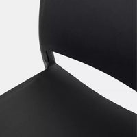 Set Da 4, Sedia Adele In Polipropilene Nera Impilabile