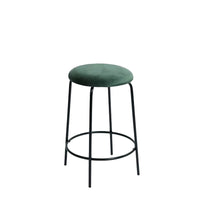 Set Da 4, Sgabelli Score Velluto Verde H63