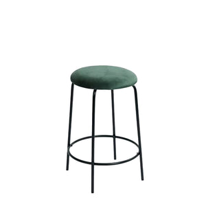 Set Da 4, Sgabelli Score Velluto Verde H63